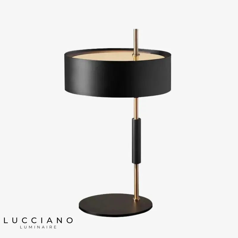 Black and gold metal designer LED lamp