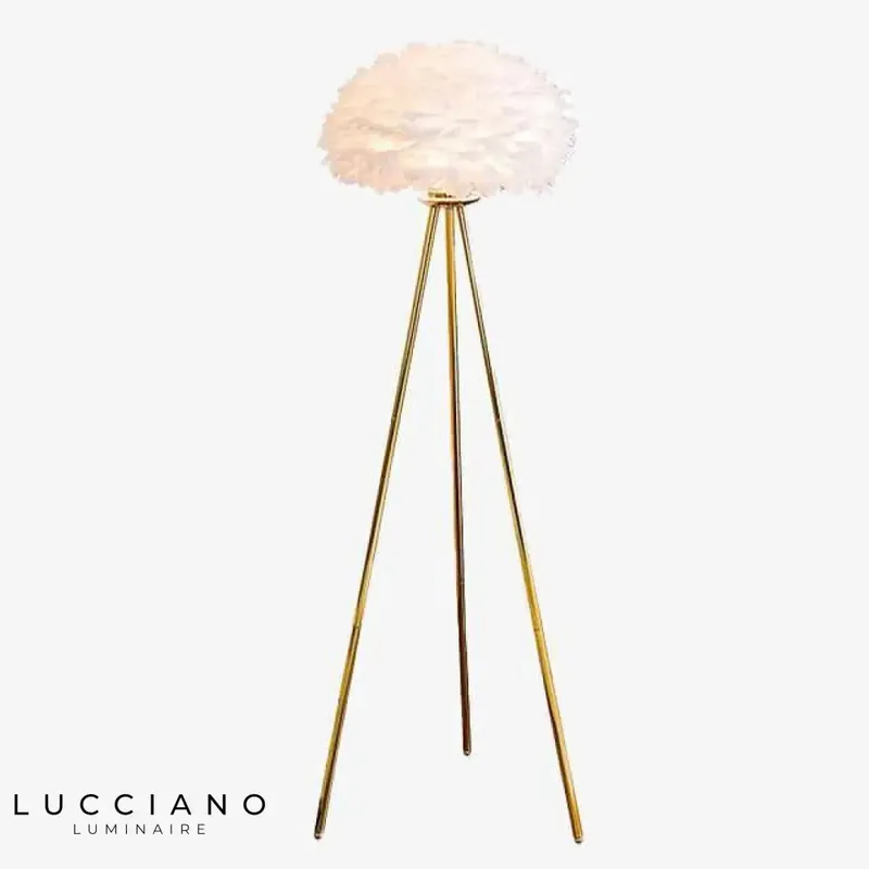 Romance feather design LED floor lamp