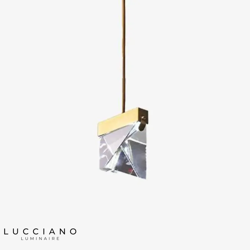 Crystal glass LED pendant light