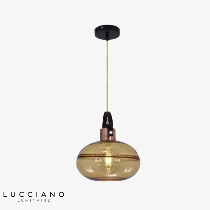 Vintage Colored Glass LED Pendant Light