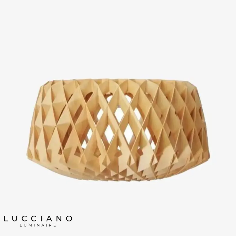 Scandinavian Wooden LED Cage Pendant Light