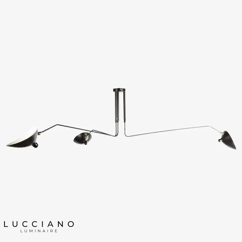 Retro LED Chandelier with Multiple Lampshades