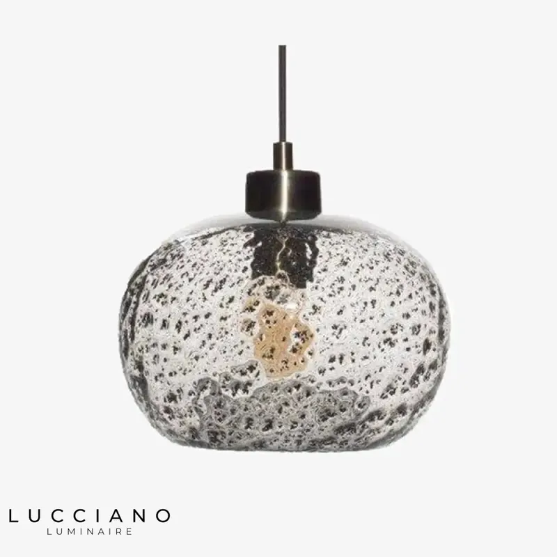Life colored glass LED pendant light