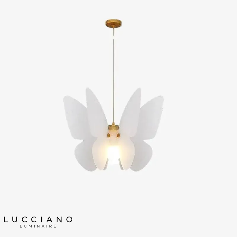 White Butterfly LED Pendant Light