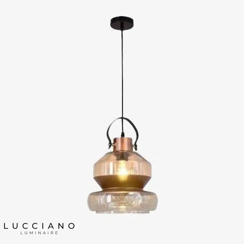 Designer Retro Glass LED Pendant Light