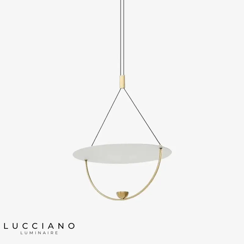 Fly-style gold LED pendant light