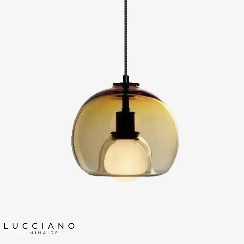 Smoked Glass LED Pendant Light