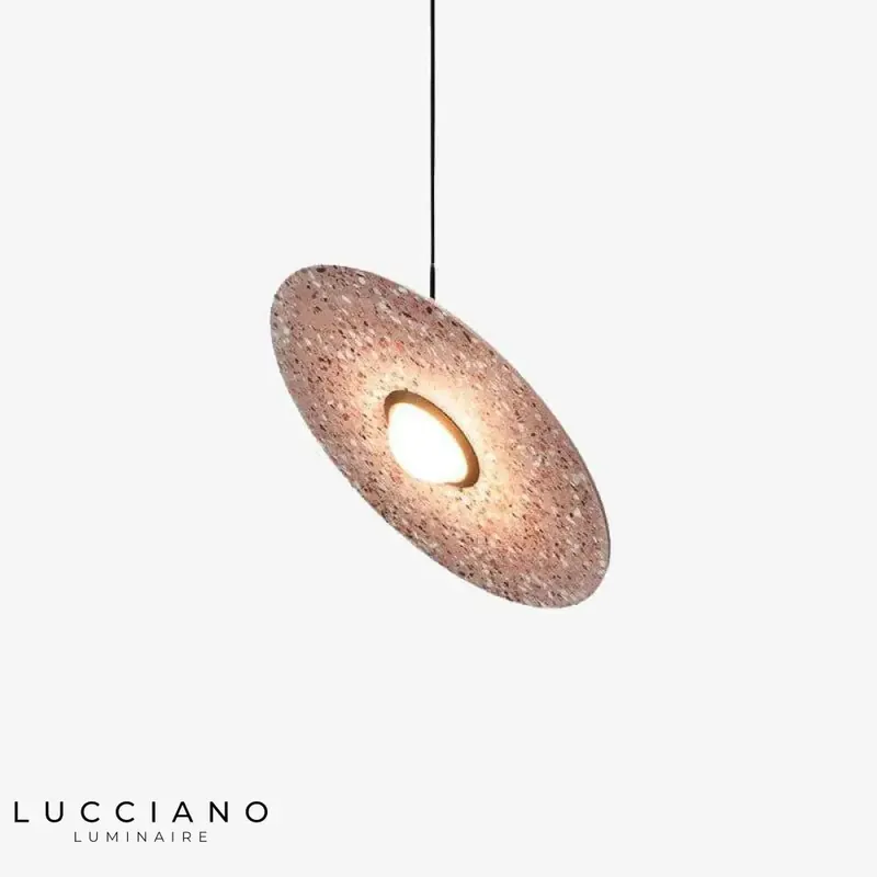 Colorful Marble Disc LED Chandelier