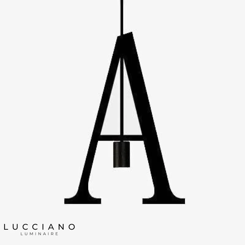 Creative LED Metal Letters Pendant Light