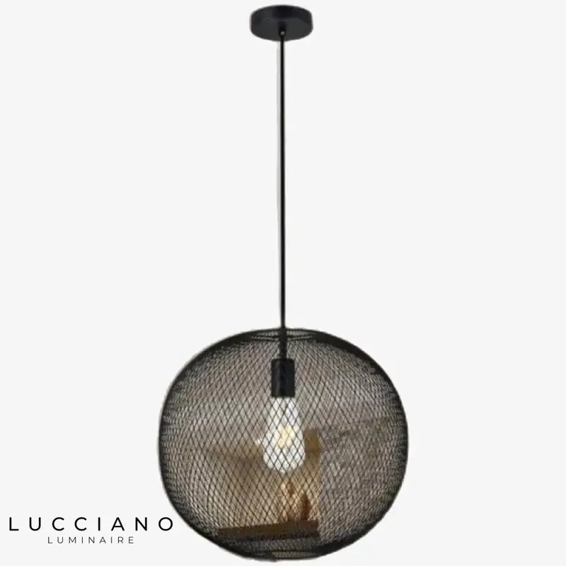 Black LED modern pendant light