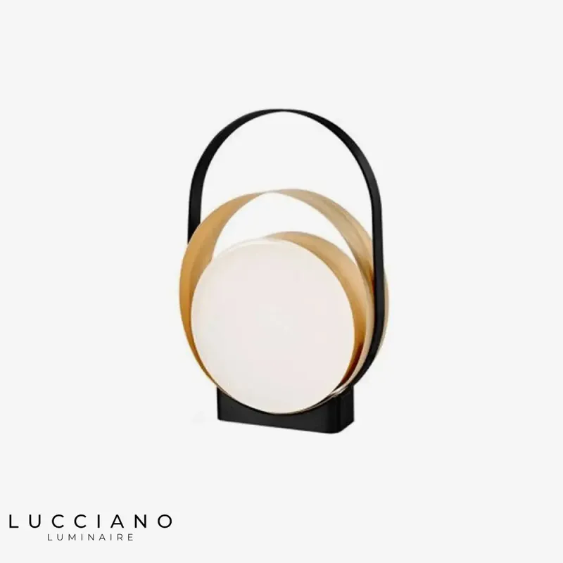 Designer LED Lamp with Rings and Disc