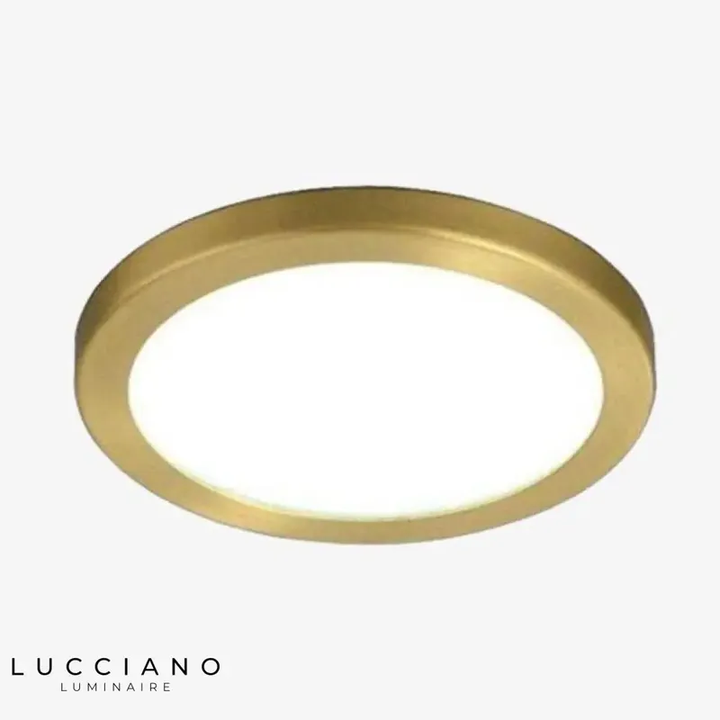Round recessed golden LED