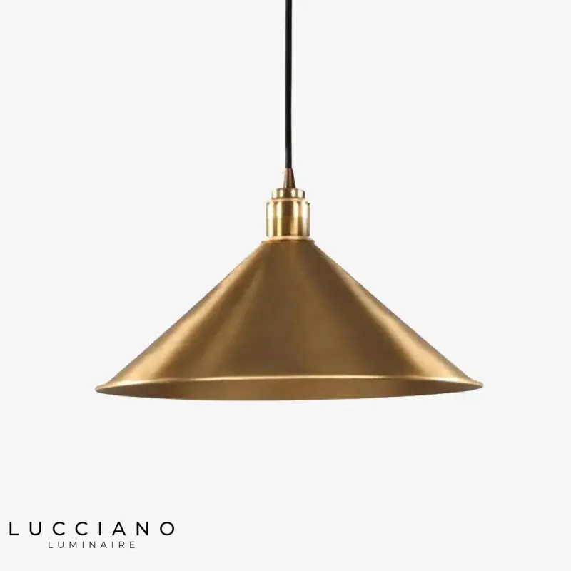 Conical Loft LED Gold Pendant Light