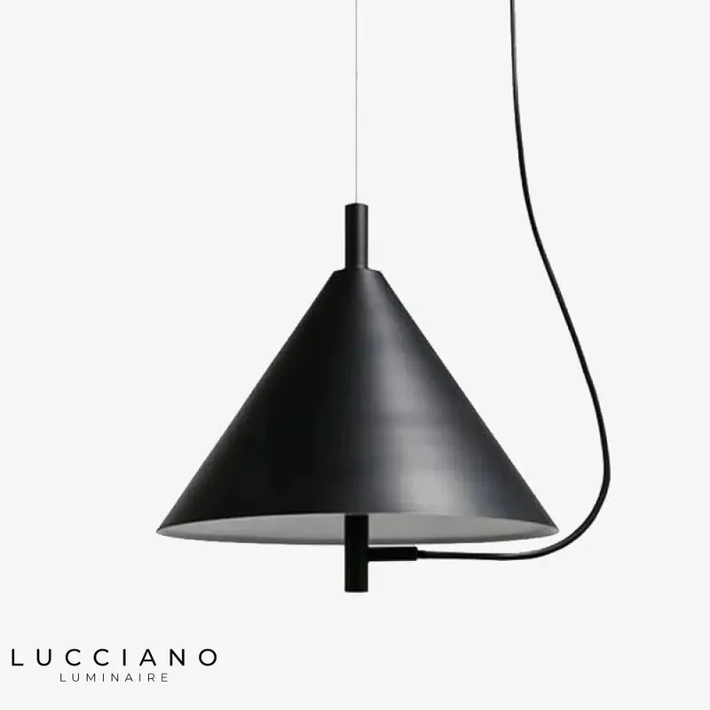 Black Conical Modern LED Pendant Light