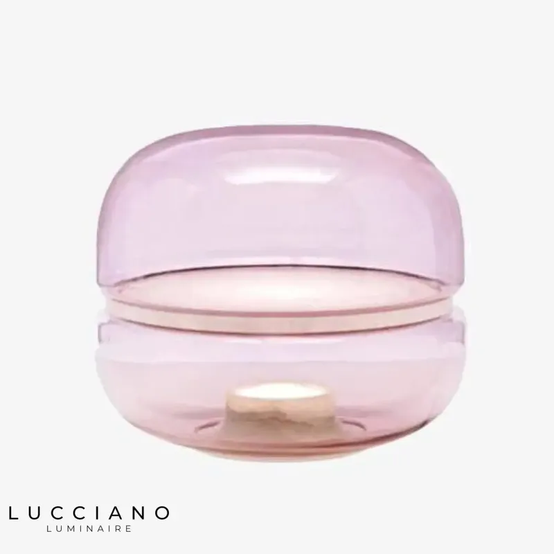 Modern LED Lamp in Colored Resin