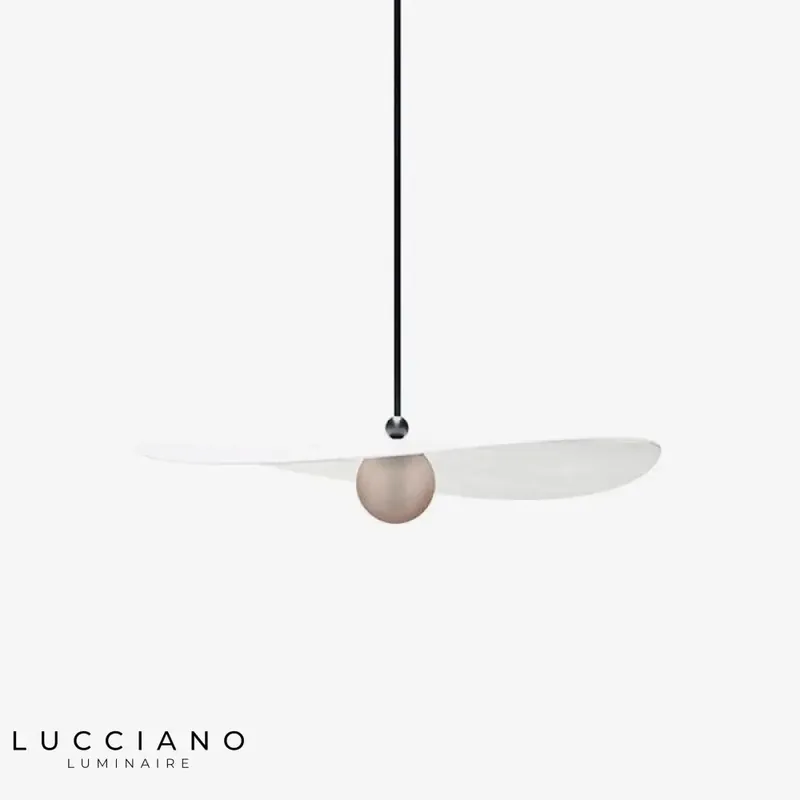 White metal ball design LED pendant light