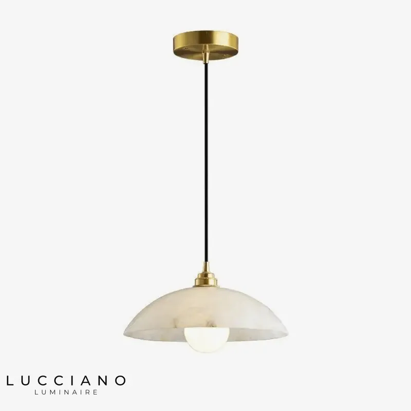 Modern White Marble LED Pendant Light