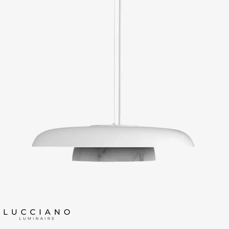 White Marble LED Pendant Light