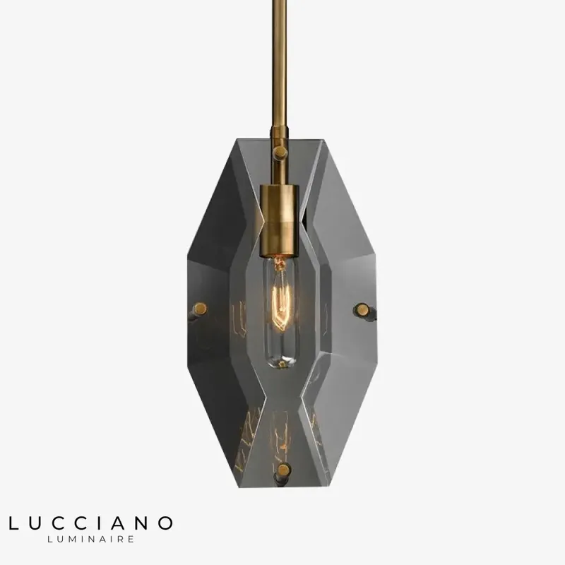 Crystal and Gold Design LED Lamp
