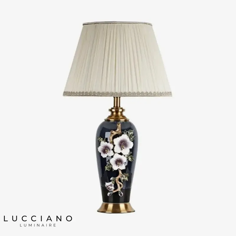 Japanese-style ceramic LED lamp