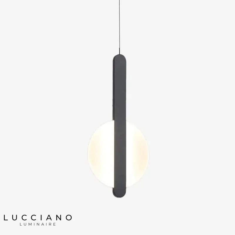 Circular design LED aluminium pendant light