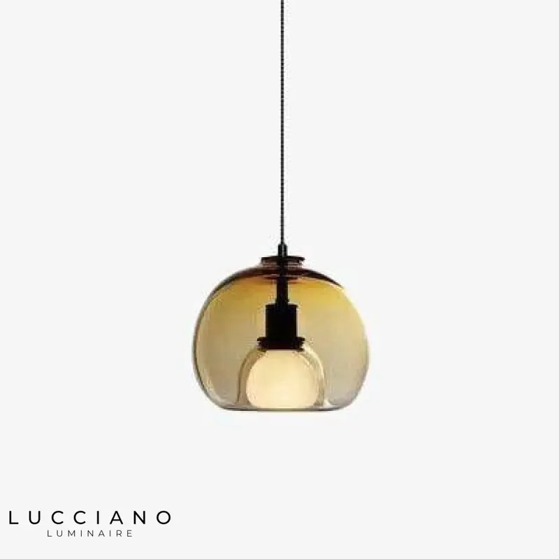 Spherical Smoked Glass LED Chandelier
