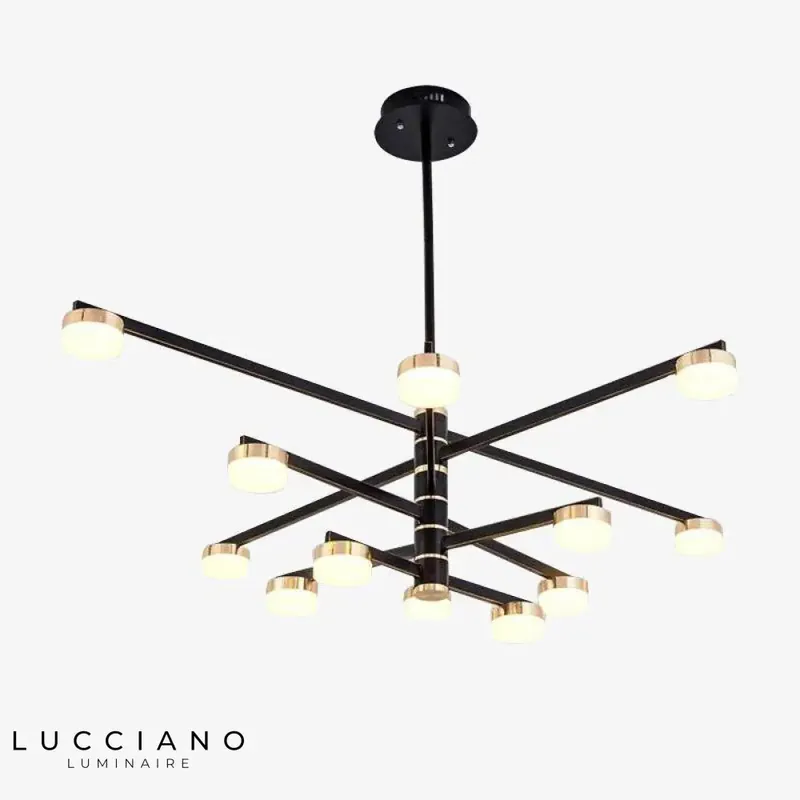 Living golden LED design chandelier