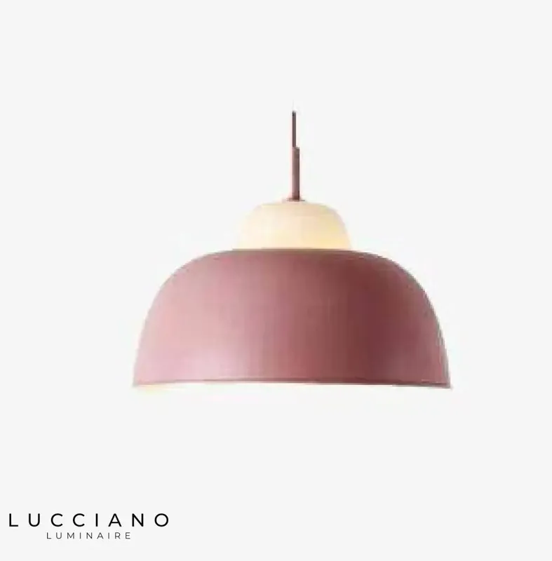 Colored industrial metal lampshade