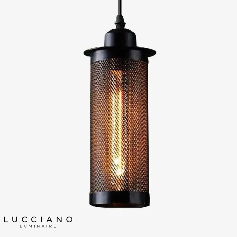 Vintage Industrial Mesh Pendant Light