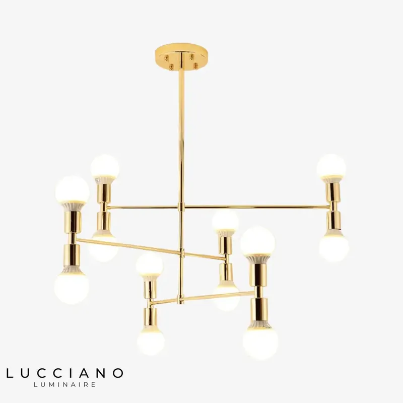 Gold Metal Design Chandelier
