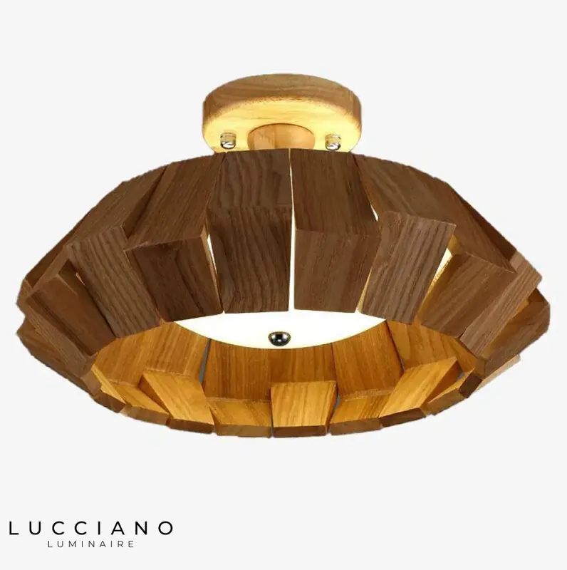 Chinese-style wooden designer ceiling light