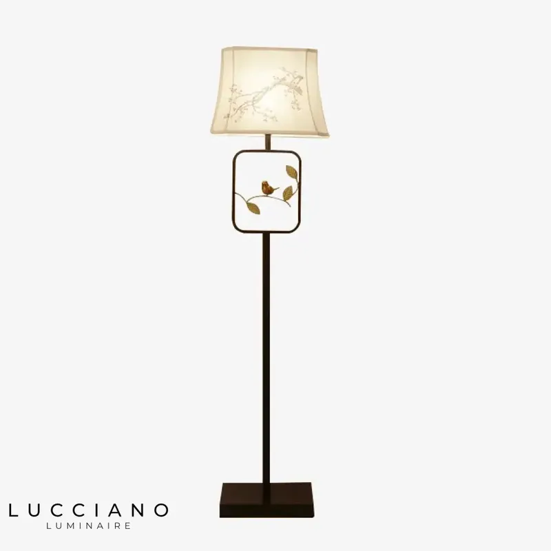 European fabric LED floor lamp