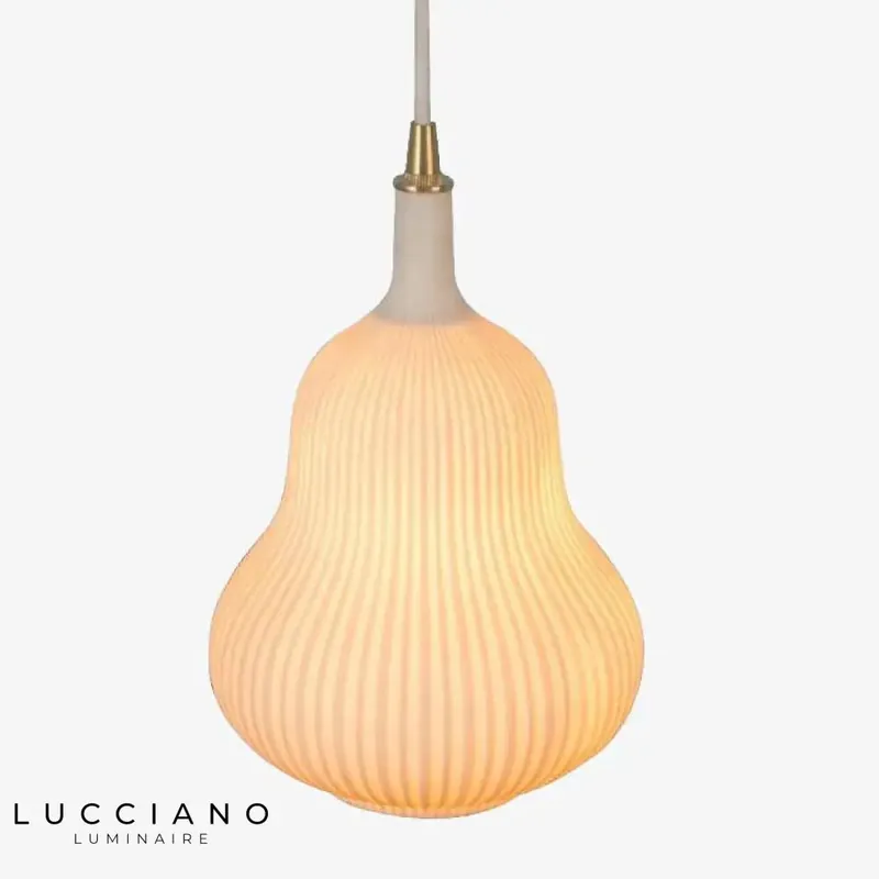 Undulating Ceramic LED Kitchen Pendant Light