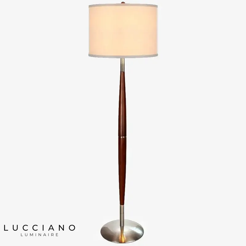 Standing fabric LED floor lamp