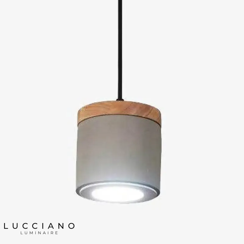 Settember grey retro LED pendant light