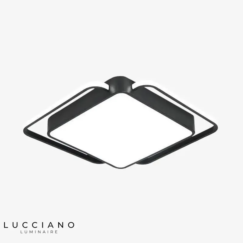 Bwart Black and White Square LED Ceiling Light