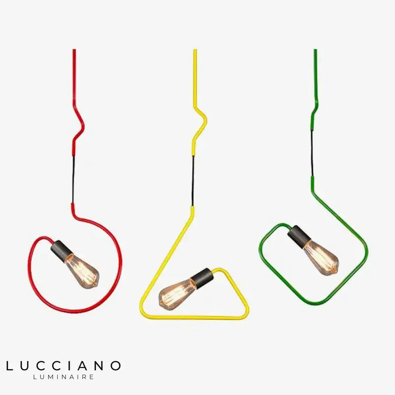 Colorful geometric LED lighting