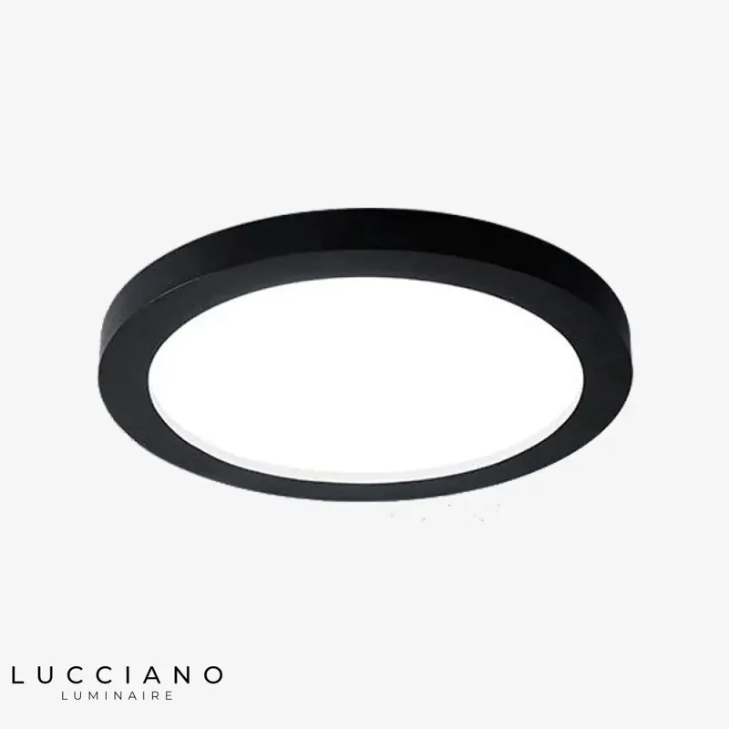 Round Ceiling Light with Coloured Trim