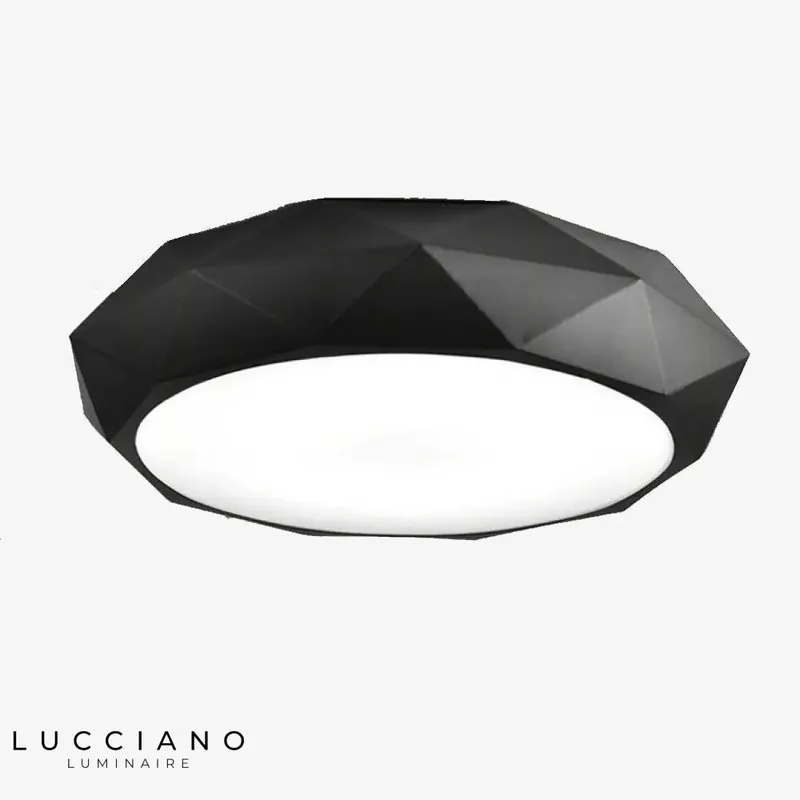 Geometric diamond LED ceiling light