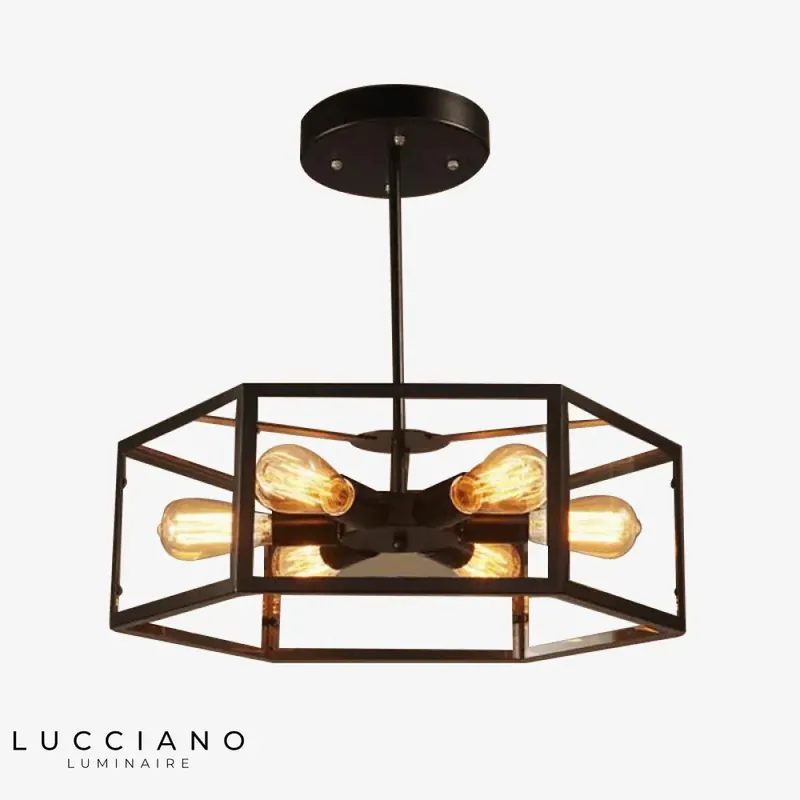 FUMAT Rustic Glass Ceiling Light