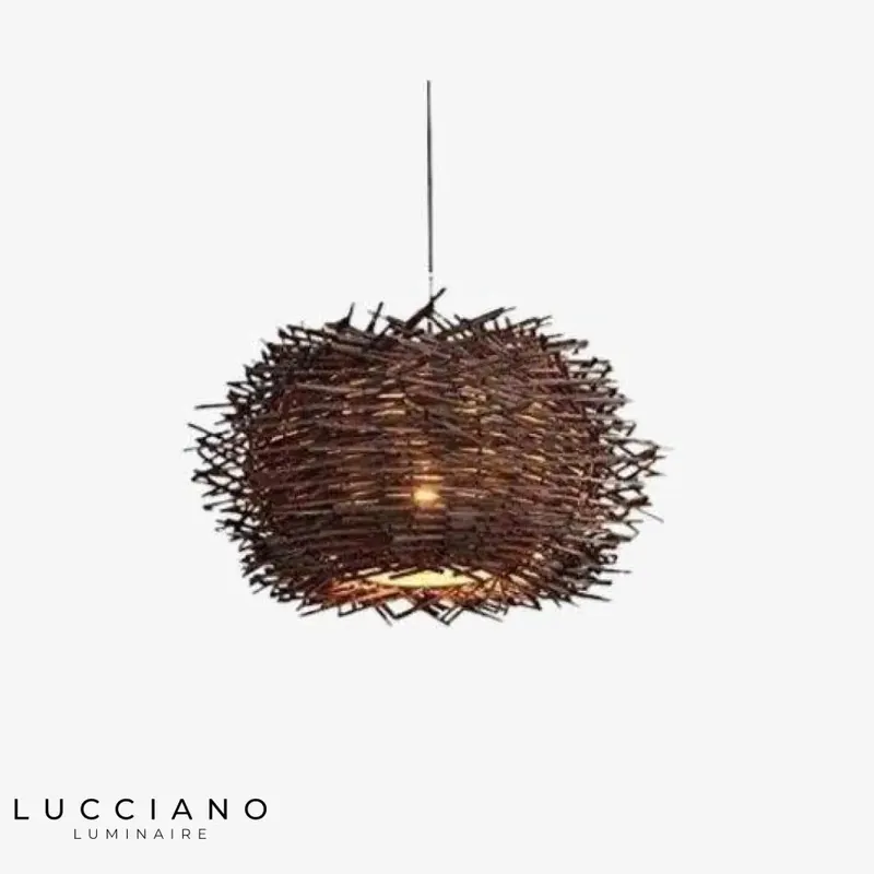 Rattan Bird's Nest Pendant Light