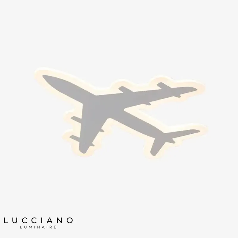 Children's Multi-coloured Aeroplane LED Ceiling Light