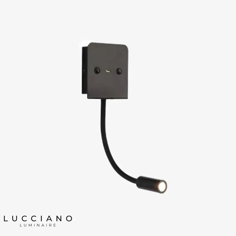 LED reading lamp with adjustable spot