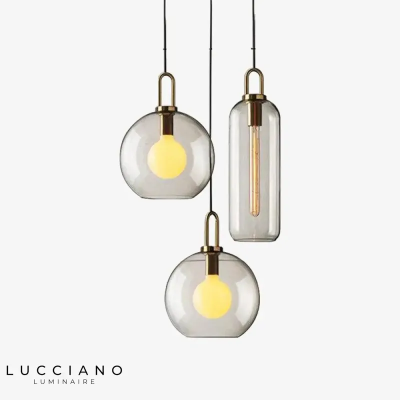 Glass pendant lights Loft shapes