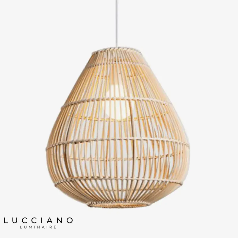 Round Rattan Bamboo Lampshade