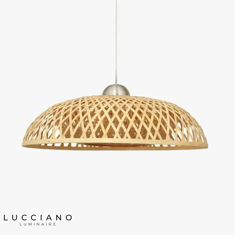 Wicker Bamboo Design Pendant Light