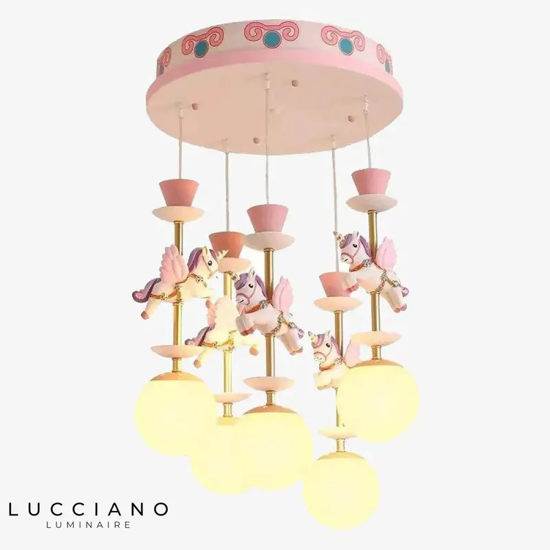 Children's Carousel Horse Ceiling Light