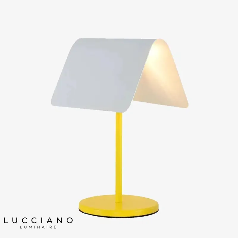 Designer yellow bedside lamp