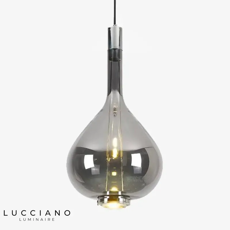 Glass or chrome design pendant light