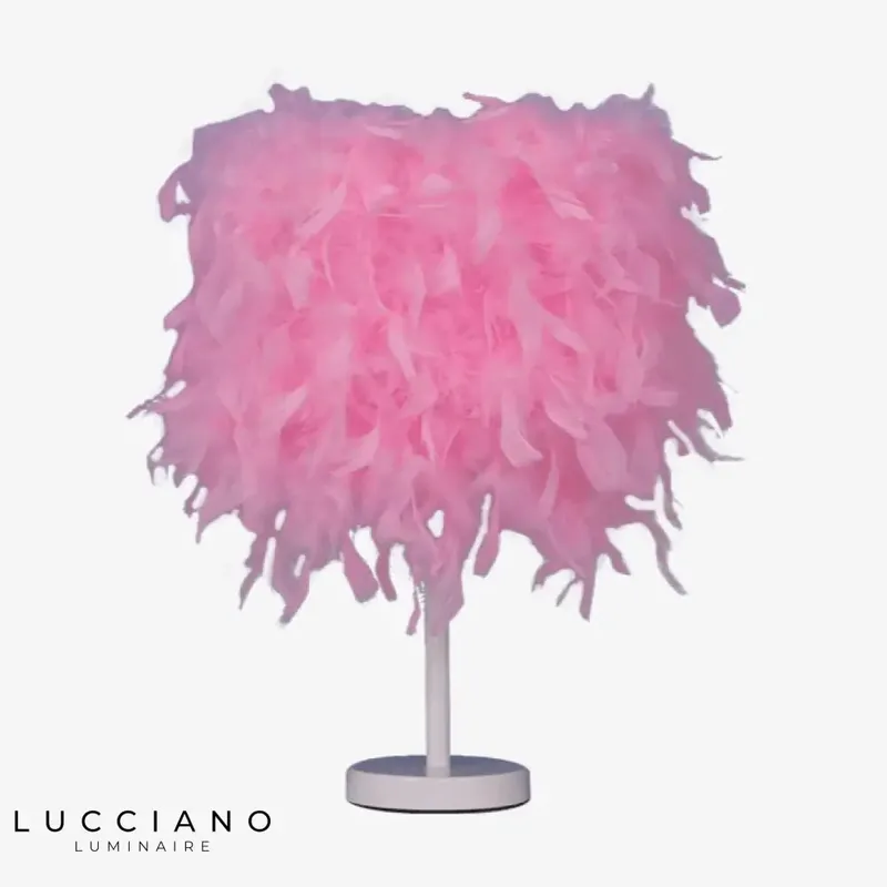 Colorful Feather LED Lamp